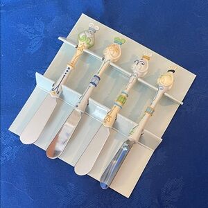 Decorative Cheese Spreaders Set of Four